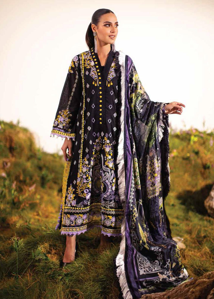 Ansab Jahangir Embroidered Lawn Suits Unstitched 3 Piece ANJ22ZL AJL22-11 - Summer Luxury Collection