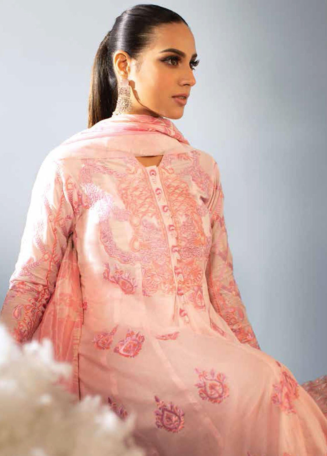 Ansab Jahangir Embroidered Lawn Suits Unstitched 3 Piece ANJ22ZL AJL22-13 - Summer Luxury Collection