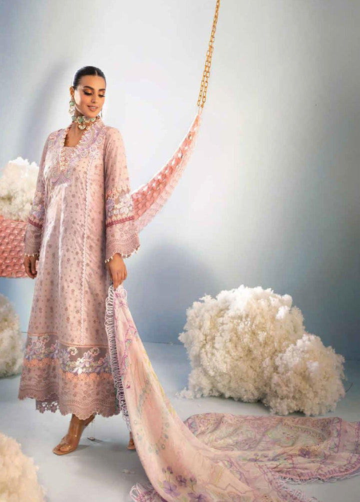 Ansab Jahangir Embroidered Lawn Suits Unstitched 3 Piece ANJ22ZL AJL22-14 - Summer Luxury Collection