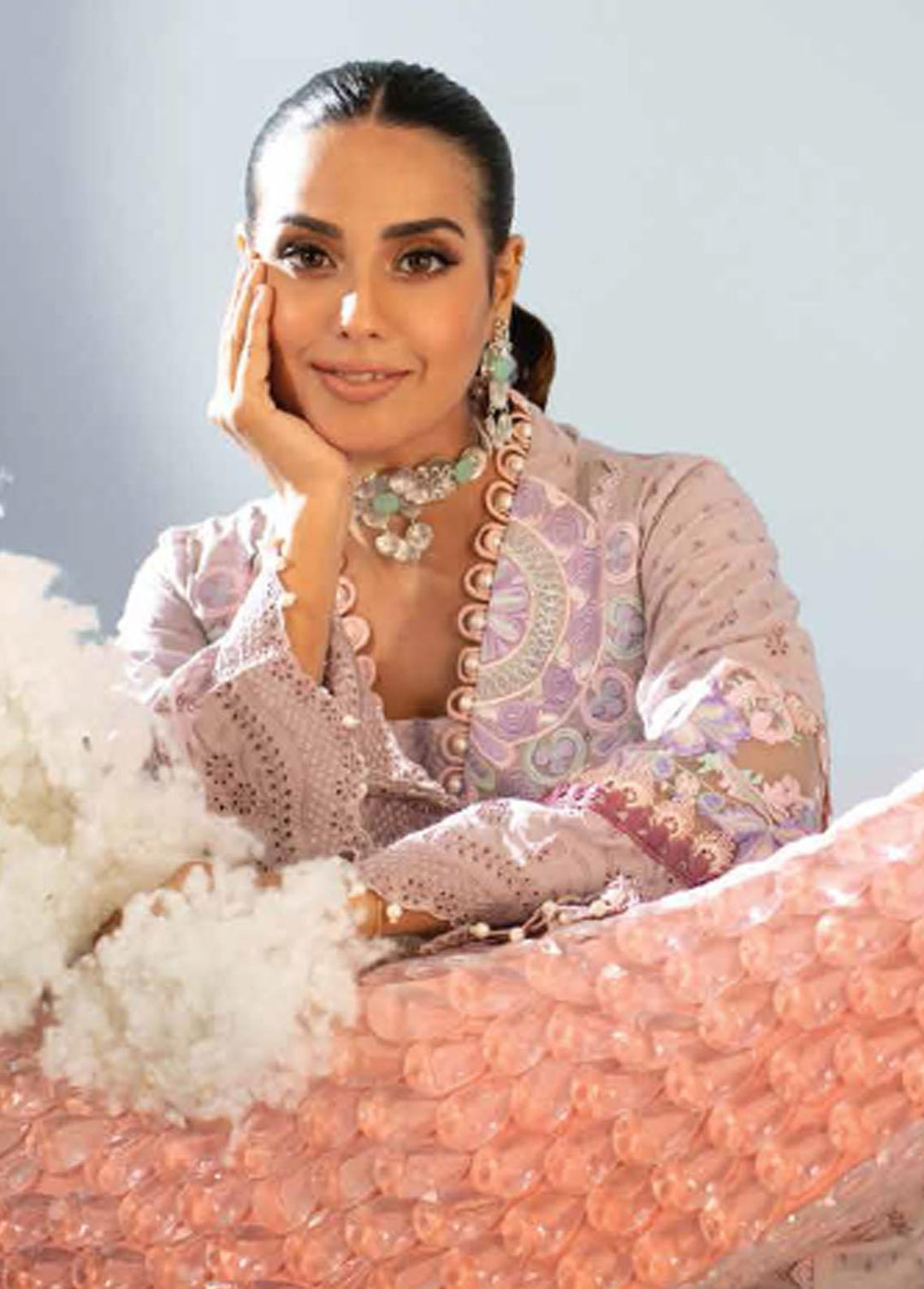 Ansab Jahangir Embroidered Lawn Suits Unstitched 3 Piece ANJ22ZL AJL22-14 - Summer Luxury Collection