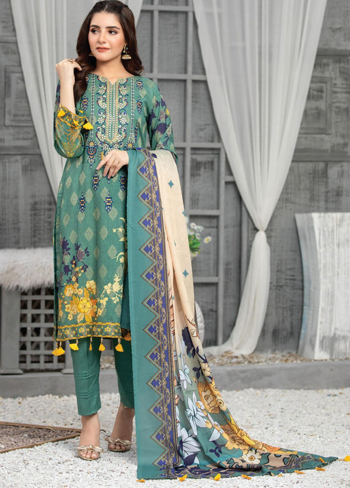 Antique By MTF Embroidered Linen Suits Unstitched 3 Piece MTF21A 06 - Winter Collection