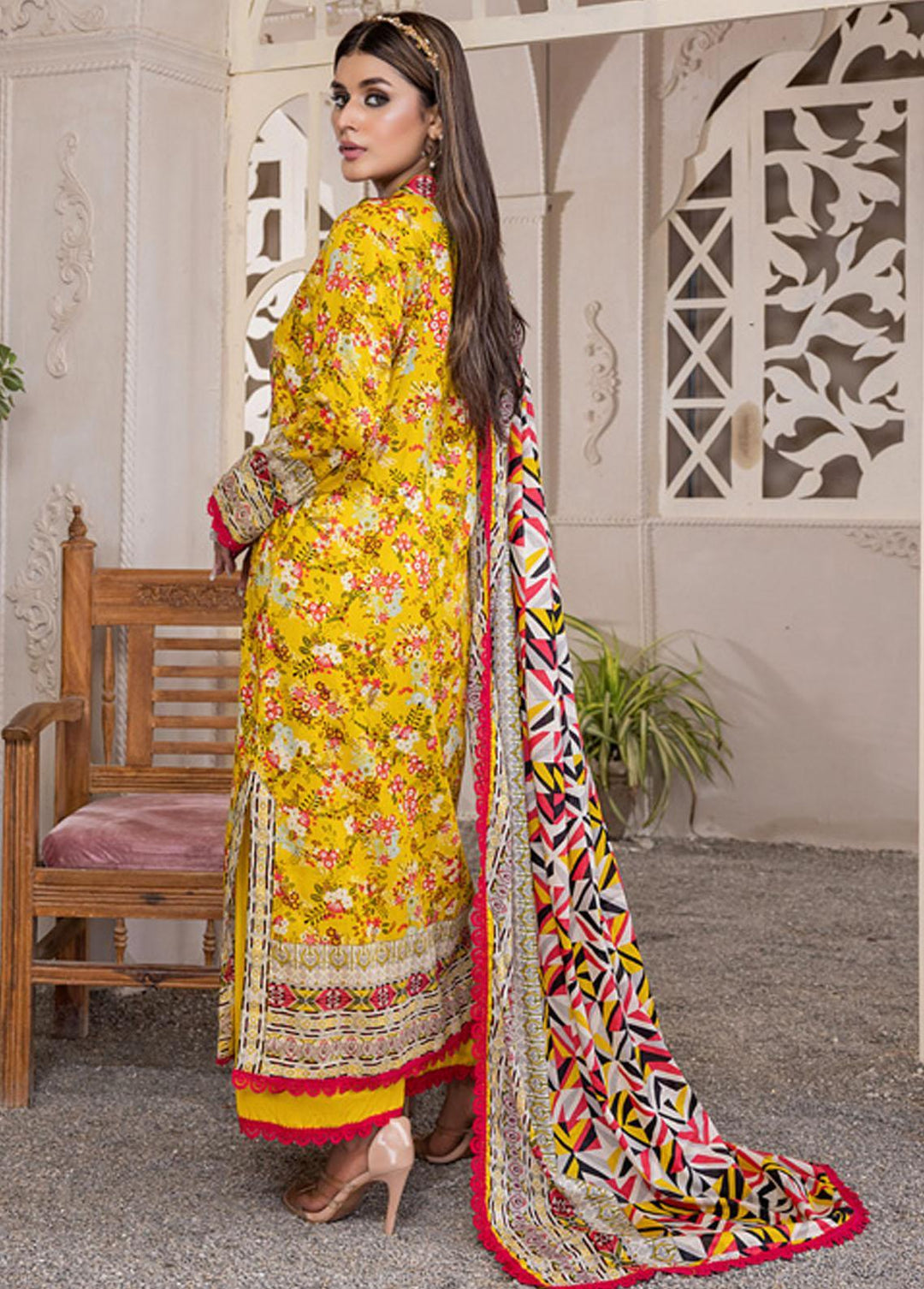 Anum By Al Zohaib Printed Lawn Suits Unstitched 3 Piece AZ23A 1B - Summer Collection