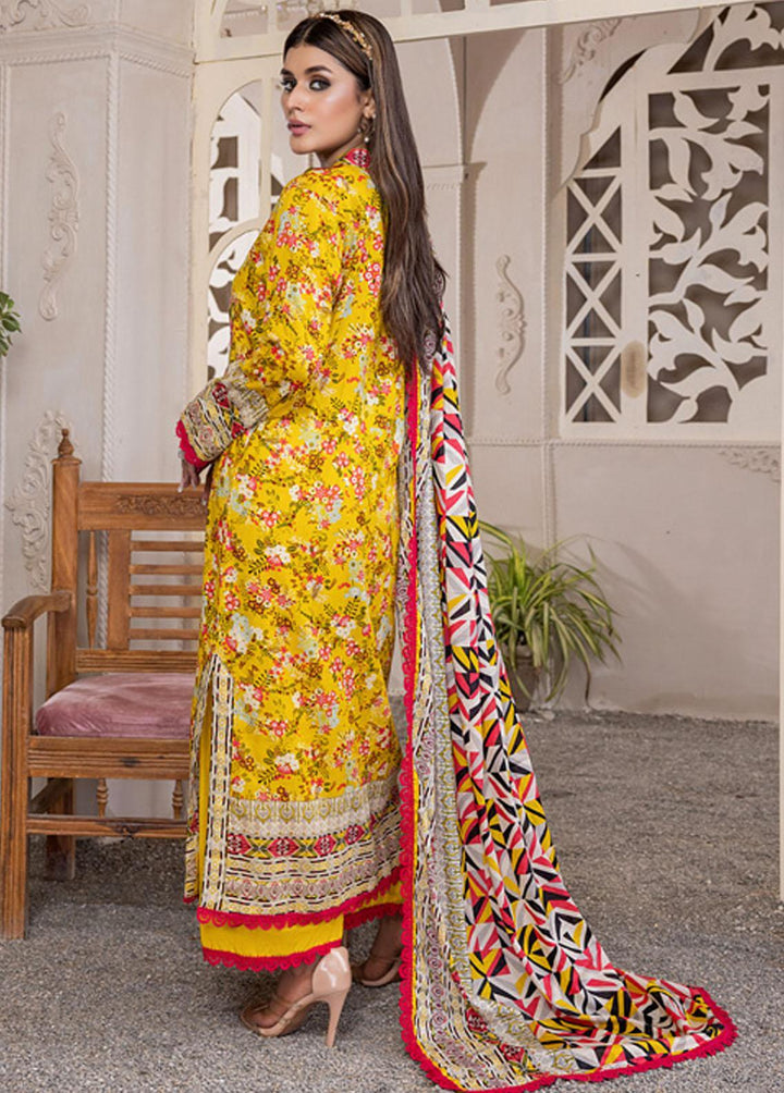 Anum By Al Zohaib Printed Lawn Suits Unstitched 3 Piece AZ23A 1B - Summer Collection