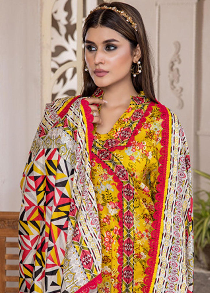 Anum By Al Zohaib Printed Lawn Suits Unstitched 3 Piece AZ23A 1B - Summer Collection