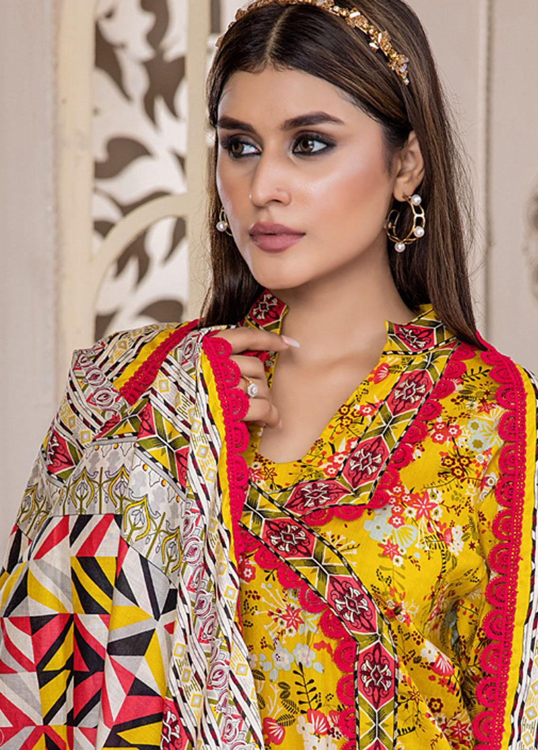 Anum By Al Zohaib Printed Lawn Suits Unstitched 3 Piece AZ23A 1B - Summer Collection