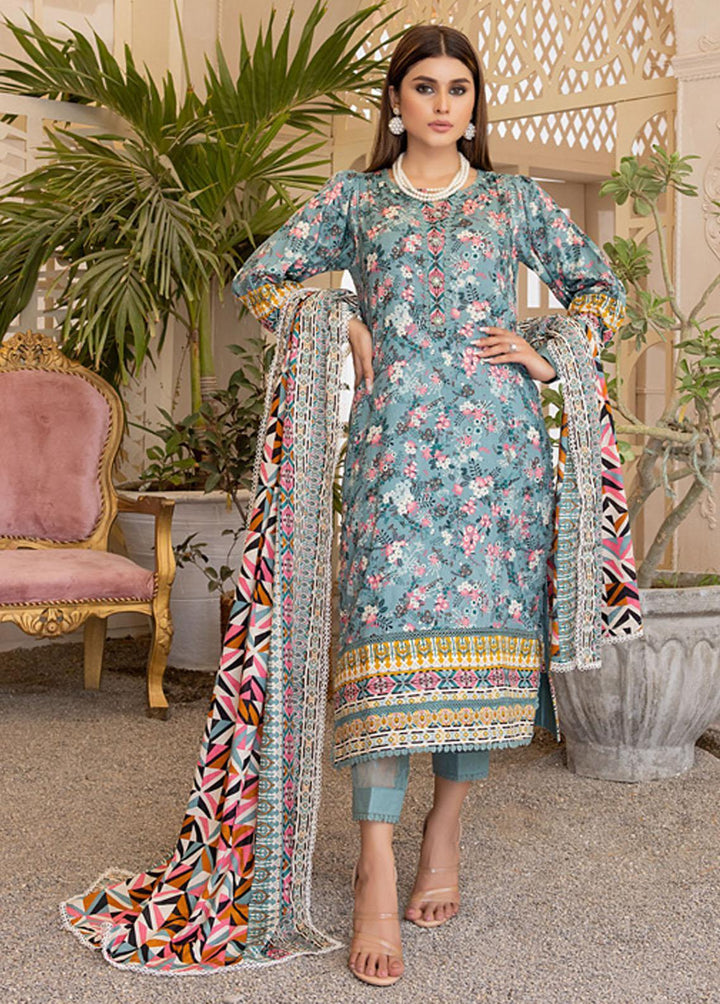 Anum By Al Zohaib Printed Lawn Suits Unstitched 3 Piece AZ23A 1C - Summer Collection