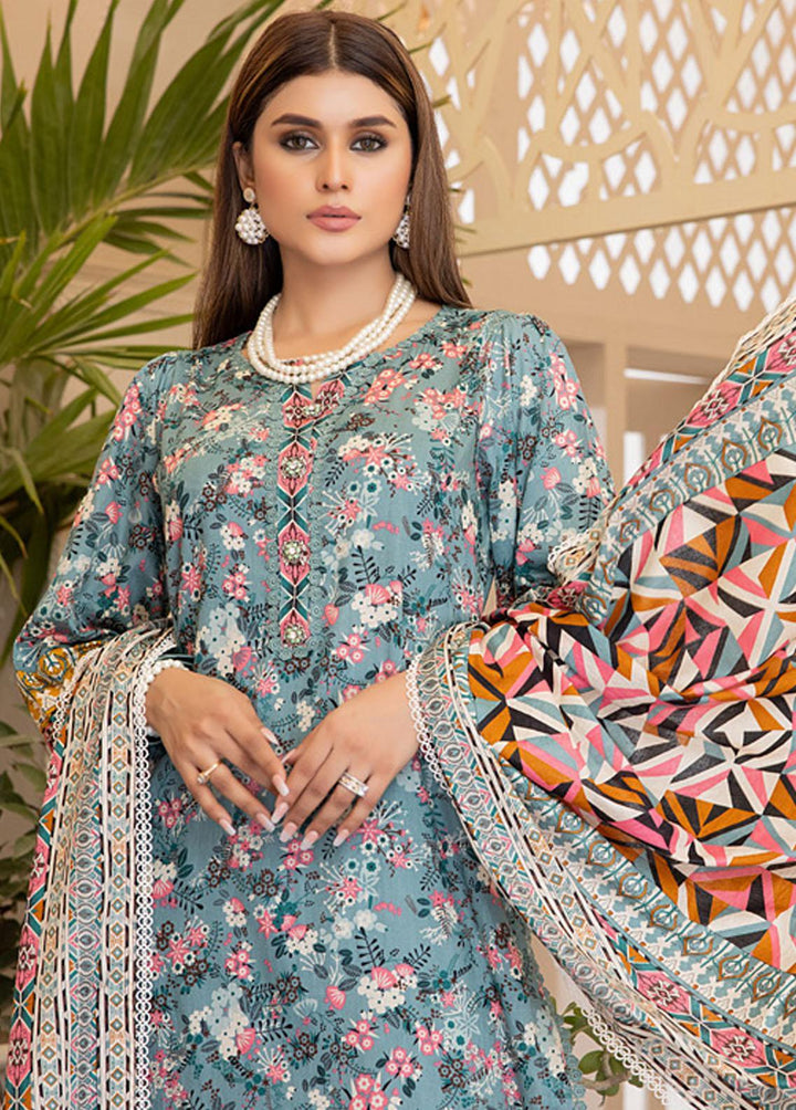 Anum By Al Zohaib Printed Lawn Suits Unstitched 3 Piece AZ23A 1C - Summer Collection
