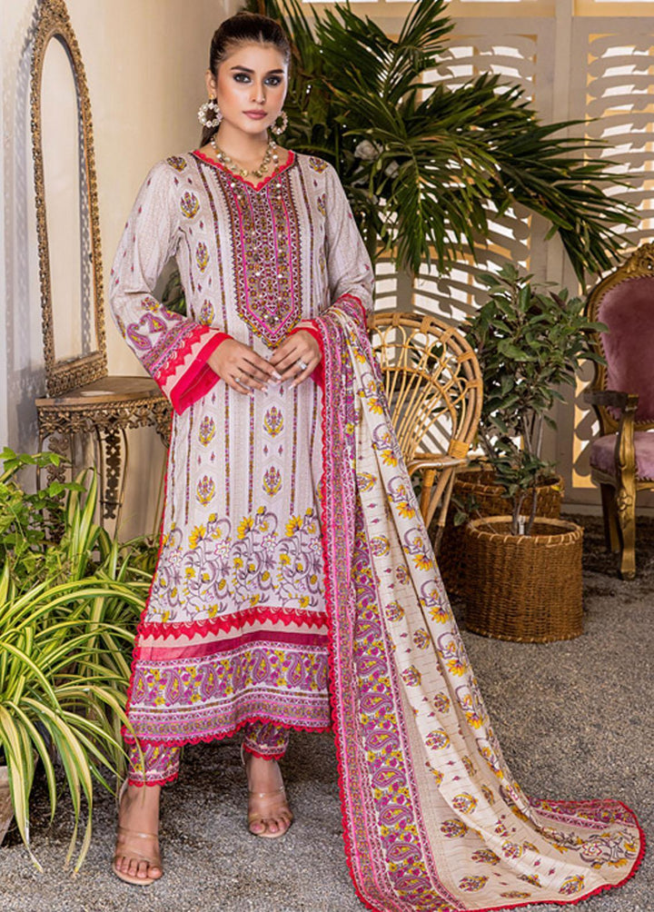 Anum By Al Zohaib Printed Lawn Suits Unstitched 3 Piece AZ23A 2A - Summer Collection