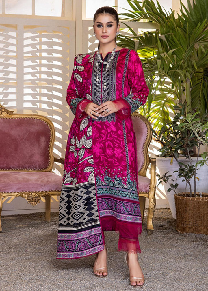 Anum By Al Zohaib Printed Lawn Suits Unstitched 3 Piece AZ23A 3A - Summer Collection