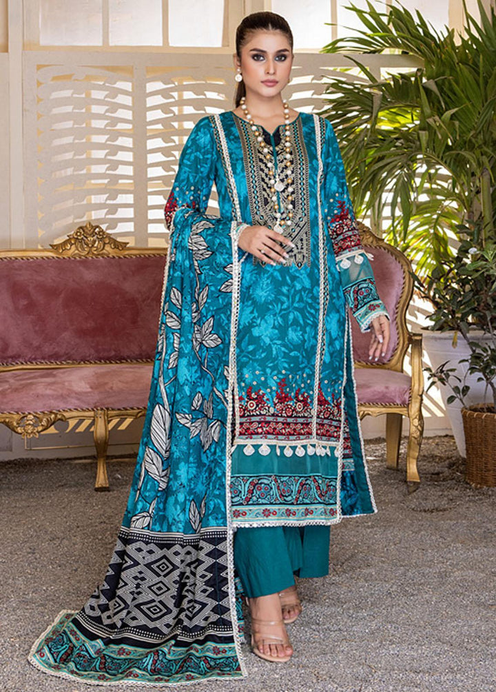 Anum By Al Zohaib Printed Lawn Suits Unstitched 3 Piece AZ23A 3B - Summer Collection