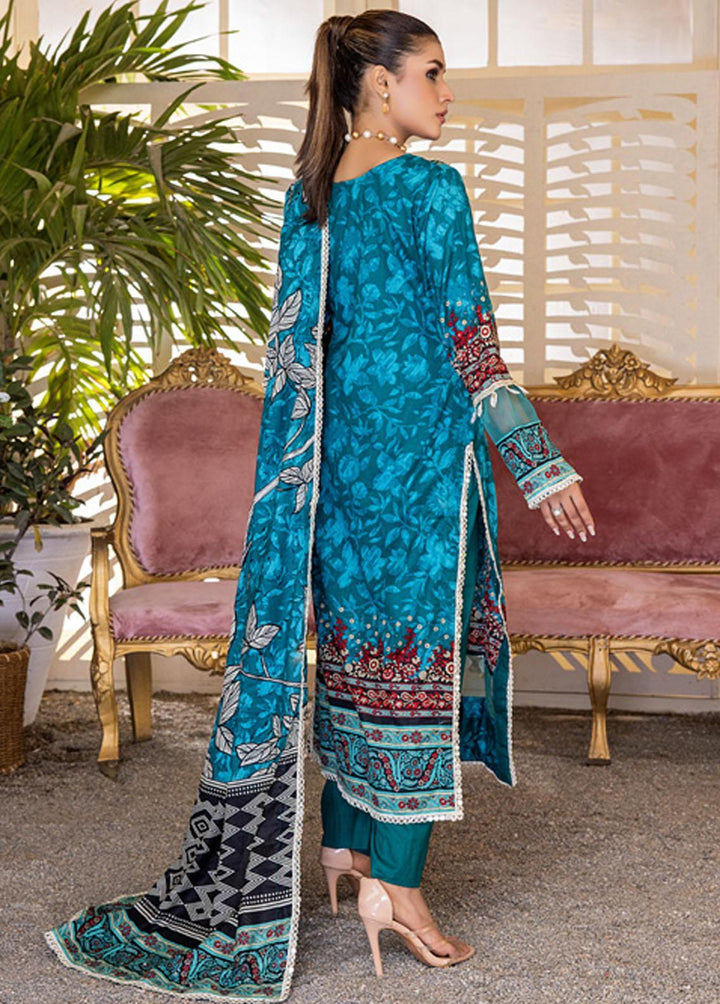 Anum By Al Zohaib Printed Lawn Suits Unstitched 3 Piece AZ23A 3B - Summer Collection