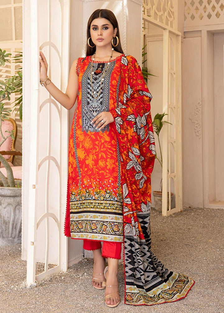 Anum By Al Zohaib Printed Lawn Suits Unstitched 3 Piece AZ23A 3C - Summer Collection