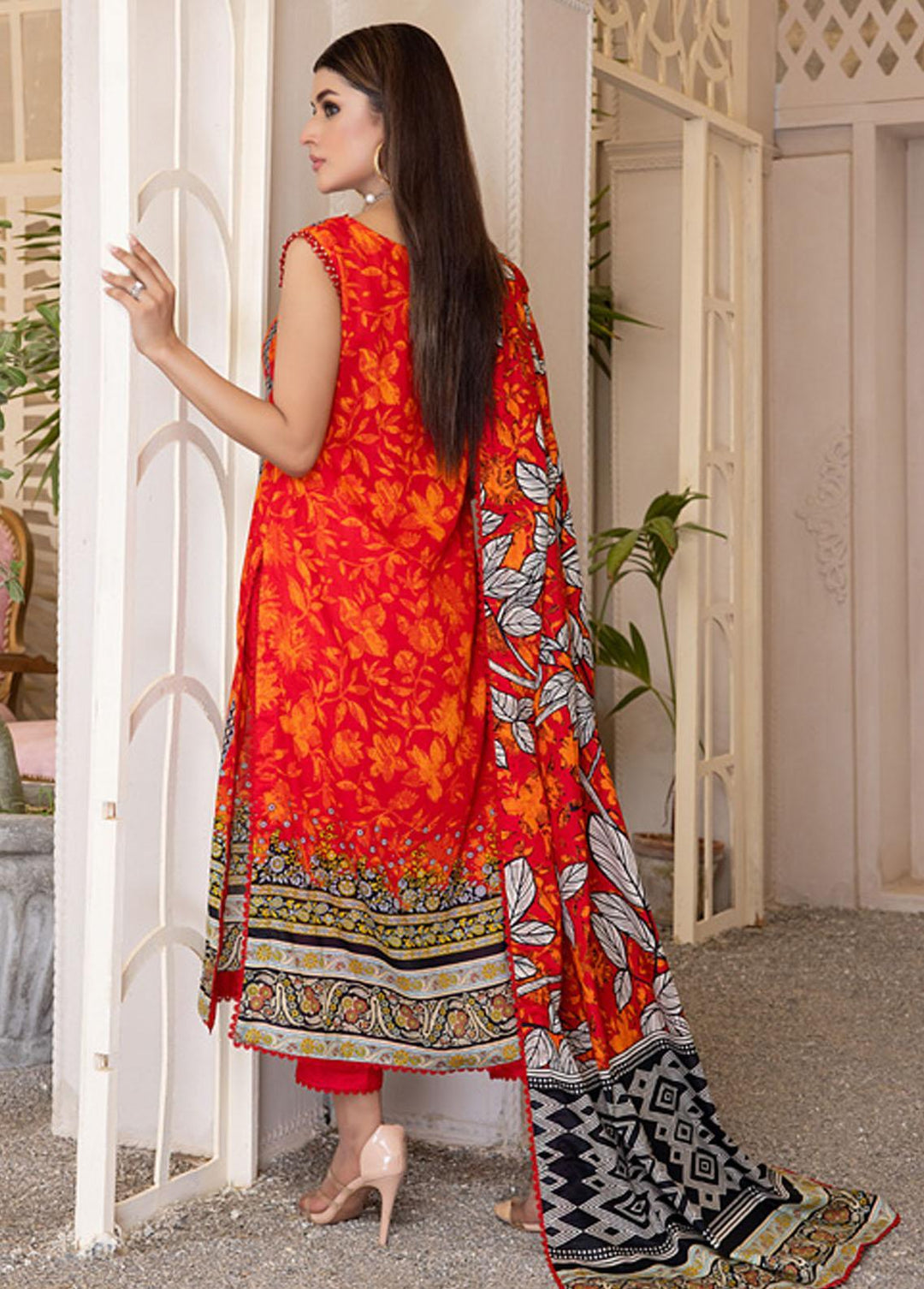 Anum By Al Zohaib Printed Lawn Suits Unstitched 3 Piece AZ23A 3C - Summer Collection