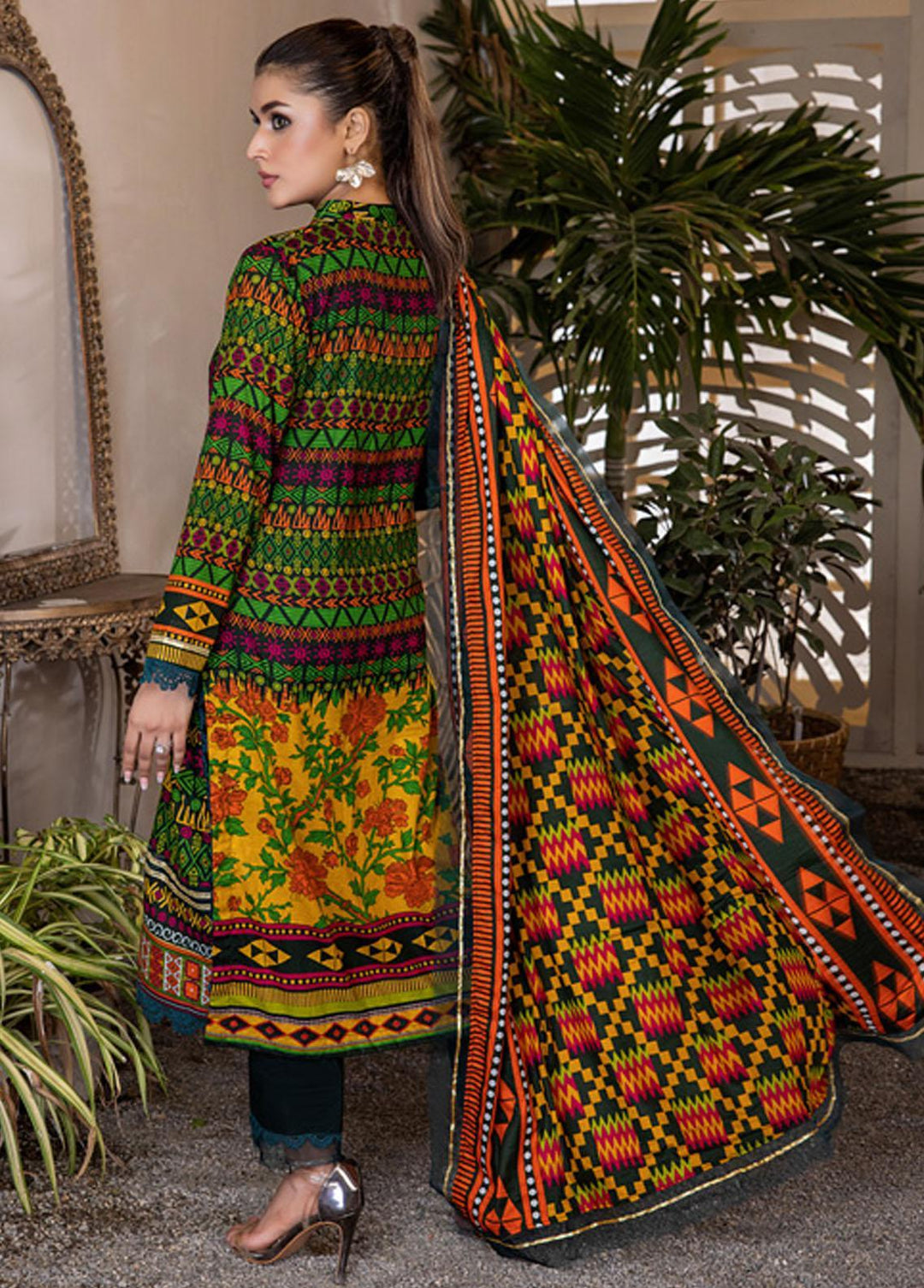 Anum By Al Zohaib Printed Lawn Suits Unstitched 3 Piece AZ23A 4C - Summer Collection