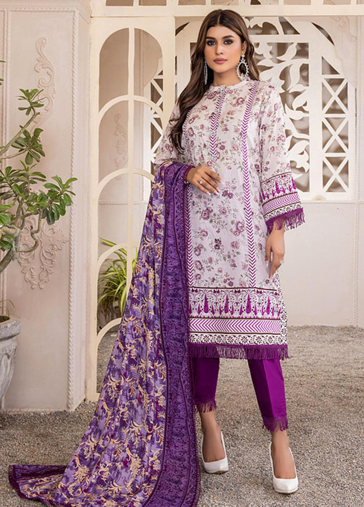 Anum By Al Zohaib Printed Lawn Suits Unstitched 3 Piece AZ23A 5A - Summer Collection