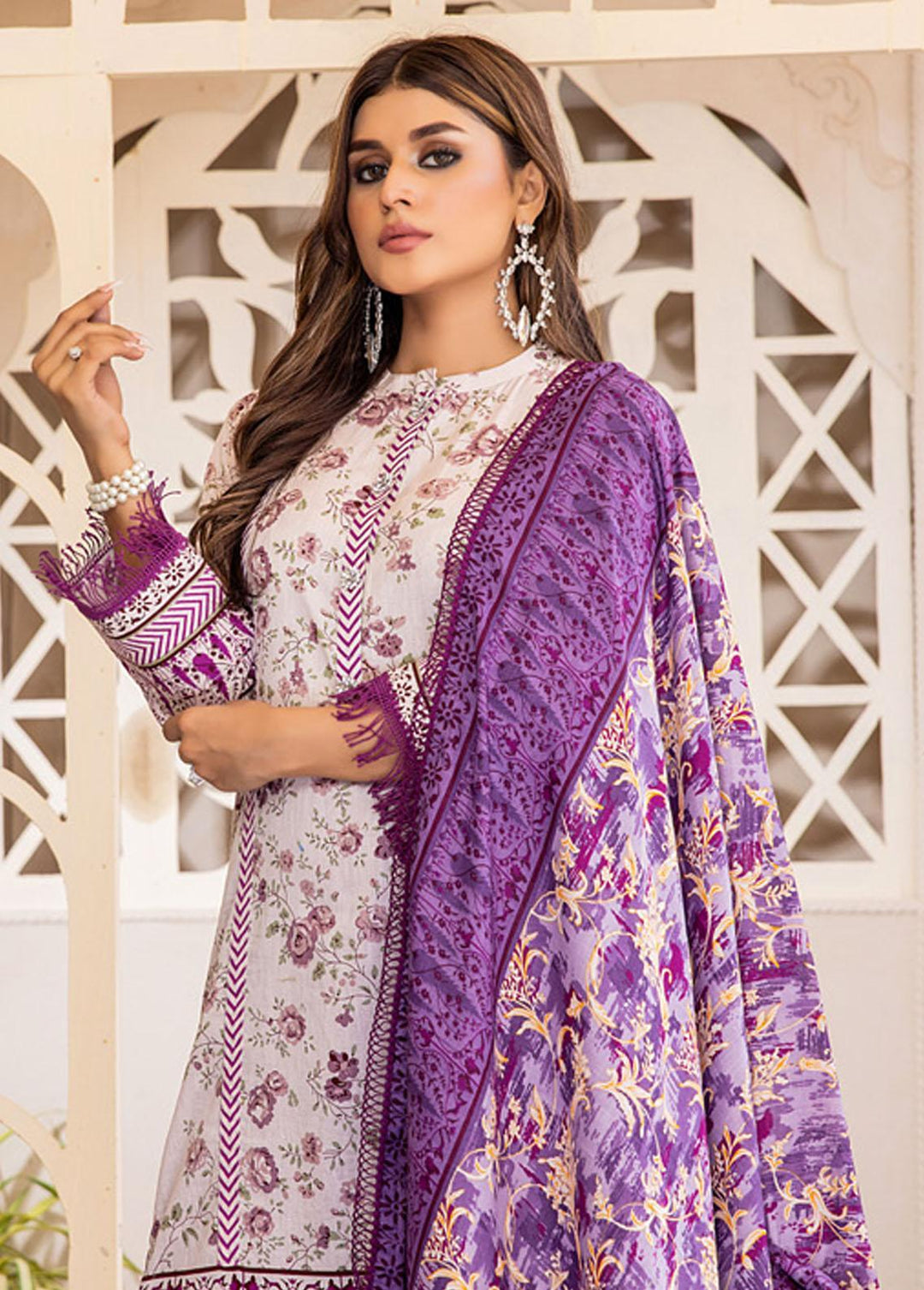 Anum By Al Zohaib Printed Lawn Suits Unstitched 3 Piece AZ23A 5A - Summer Collection