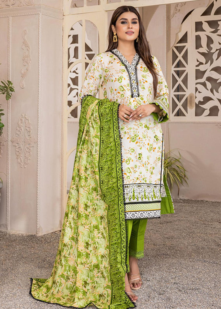 Anum By Al Zohaib Printed Lawn Suits Unstitched 3 Piece AZ23A 5B - Summer Collection