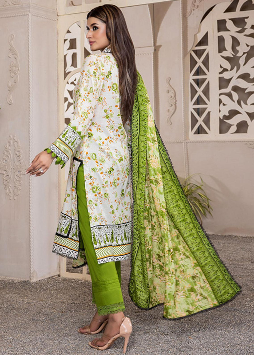 Anum By Al Zohaib Printed Lawn Suits Unstitched 3 Piece AZ23A 5B - Summer Collection