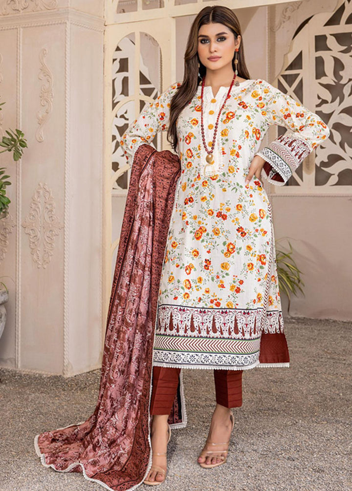 Anum By Al Zohaib Printed Lawn Suits Unstitched 3 Piece AZ23A 5C - Summer Collection