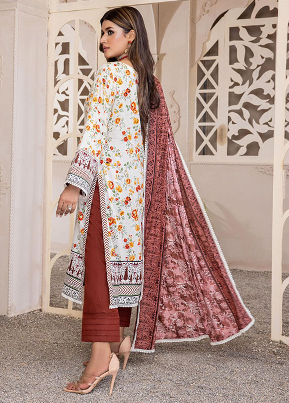 Anum By Al Zohaib Printed Lawn Suits Unstitched 3 Piece AZ23A 5C - Summer Collection