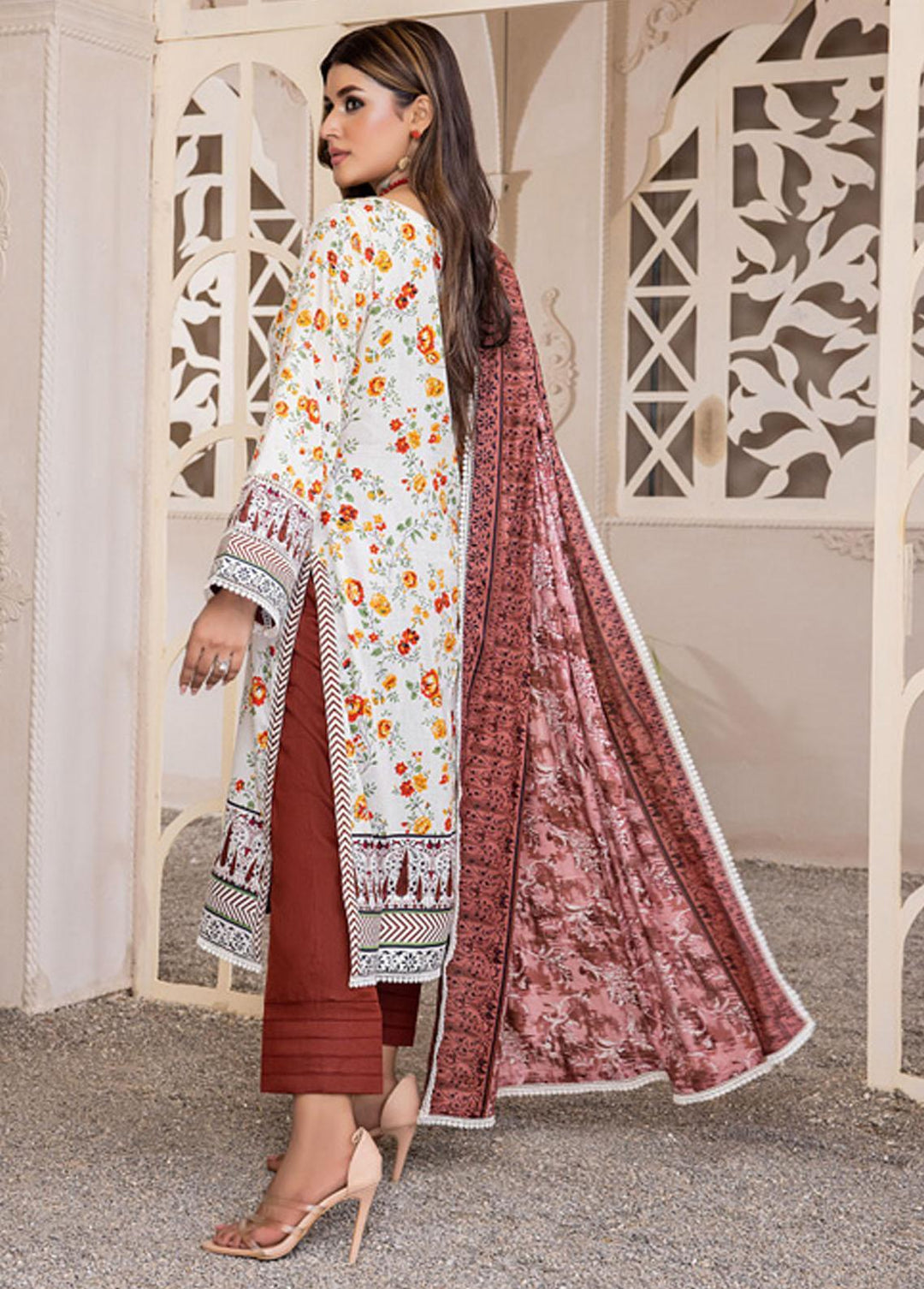 Anum By Al Zohaib Printed Lawn Suits Unstitched 3 Piece AZ23A 5C - Summer Collection