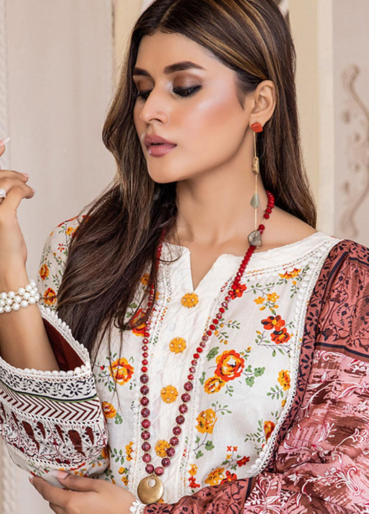 Anum By Al Zohaib Printed Lawn Suits Unstitched 3 Piece AZ23A 5C - Summer Collection