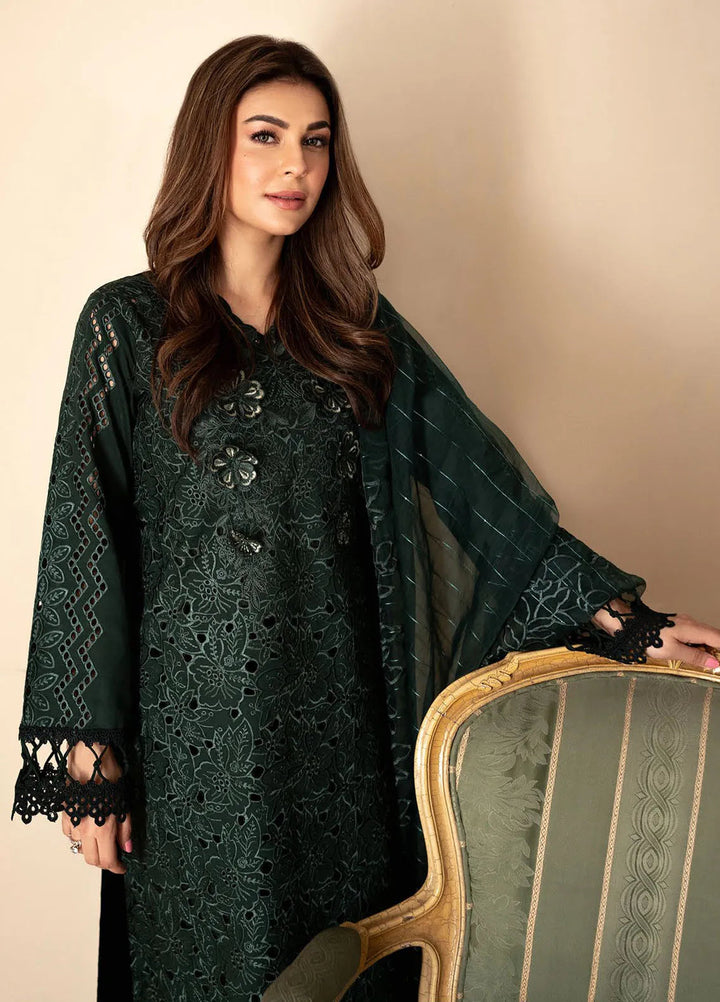 Apana By Aabyaan Embroidered Chikankari Suit Unstitched 3 Piece ABY24A AL-01 Mahgul - Festive Collection