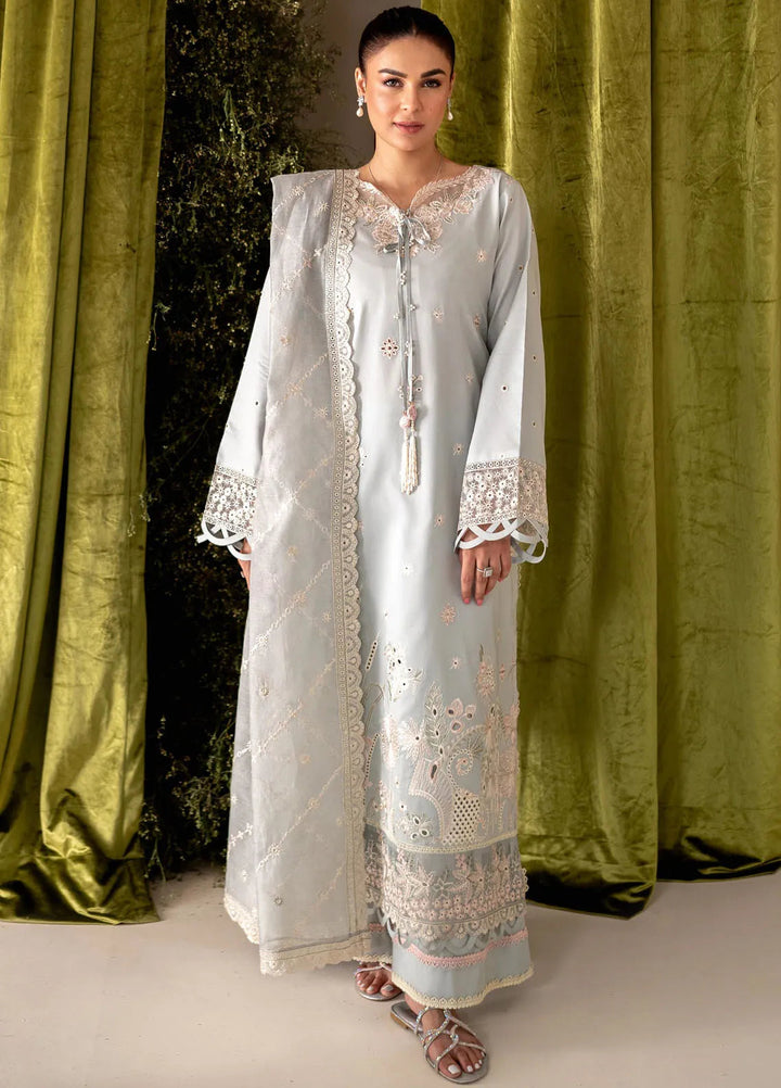 Apana By Aabyaan Embroidered Chikankari Suit Unstitched 3 Piece ABY24A AL-03 Gulbano - Festive Collection