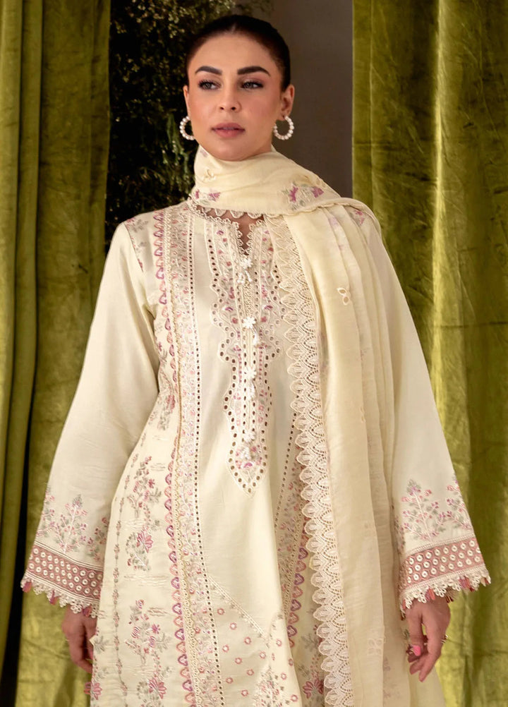 Apana By Aabyaan Embroidered Chikankari Suit Unstitched 3 Piece ABY24A AL-04 Palwasha - Festive Collection
