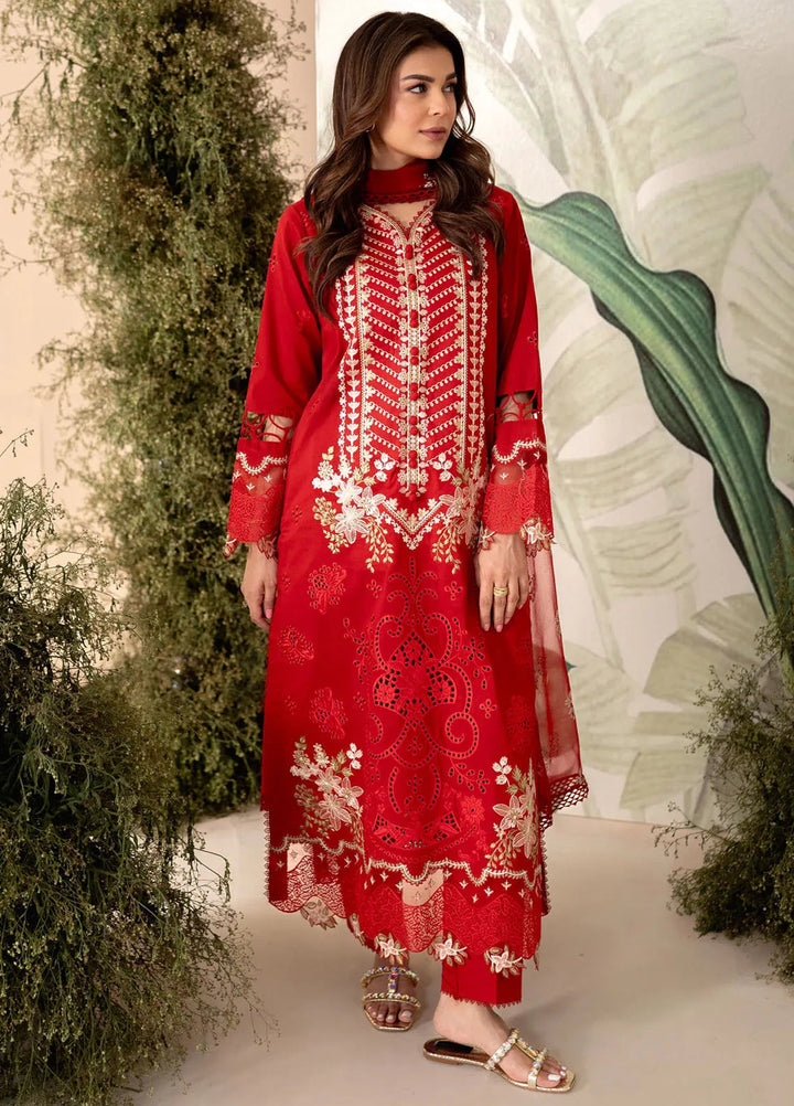 Apana By Aabyaan Embroidered Chikankari Suit Unstitched 3 Piece ABY24A AL-07 Umaiza - Festive Collection