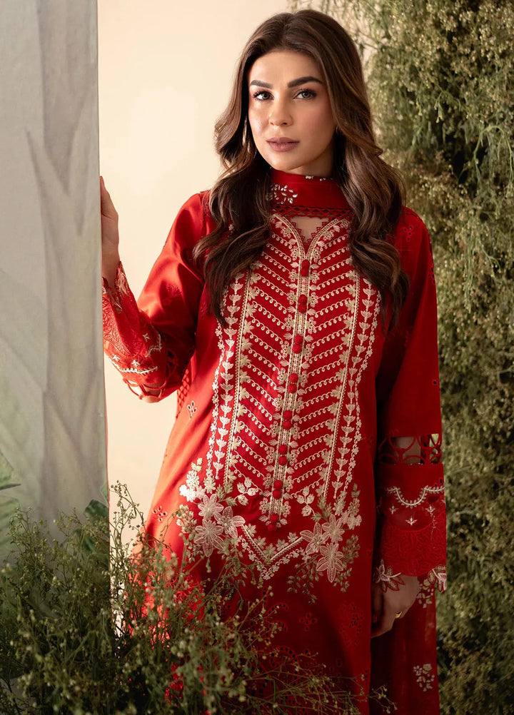 Apana By Aabyaan Embroidered Chikankari Suit Unstitched 3 Piece ABY24A AL-07 Umaiza - Festive Collection