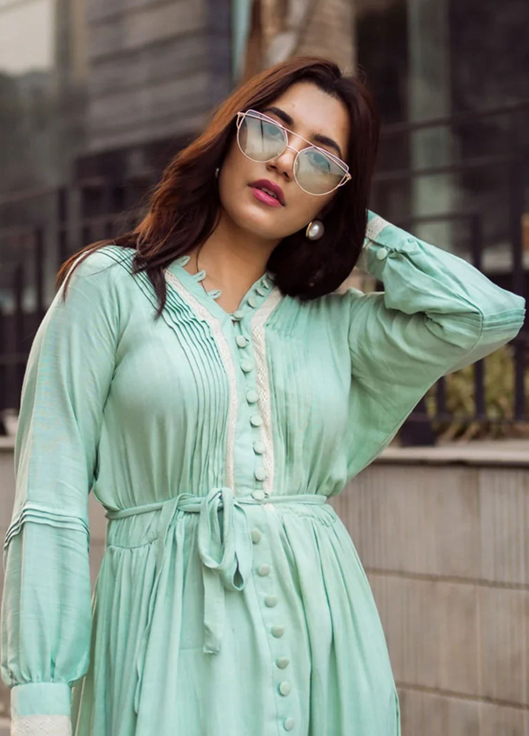 Apricocia Pret Plain Linen 1 Piece Mint Allure