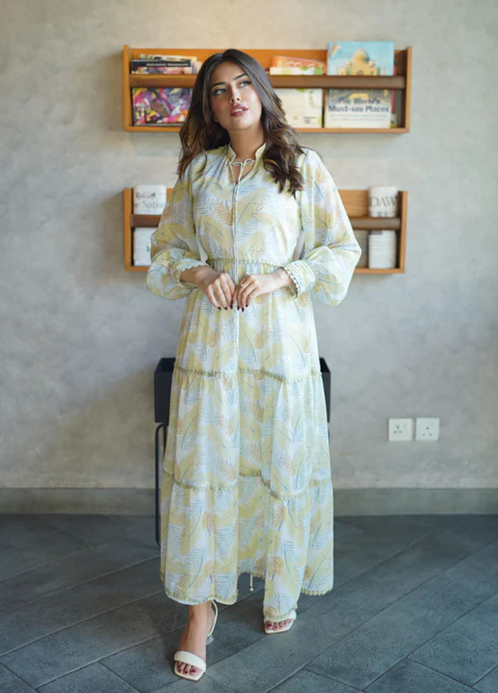 Apricocia Pret Printed Chiffon 1 Piece Meadow Magic