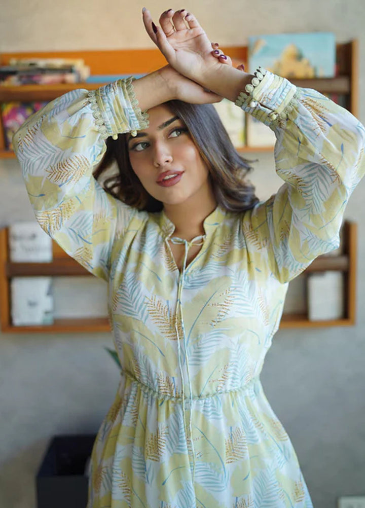 Apricocia Pret Printed Chiffon 1 Piece Meadow Magic