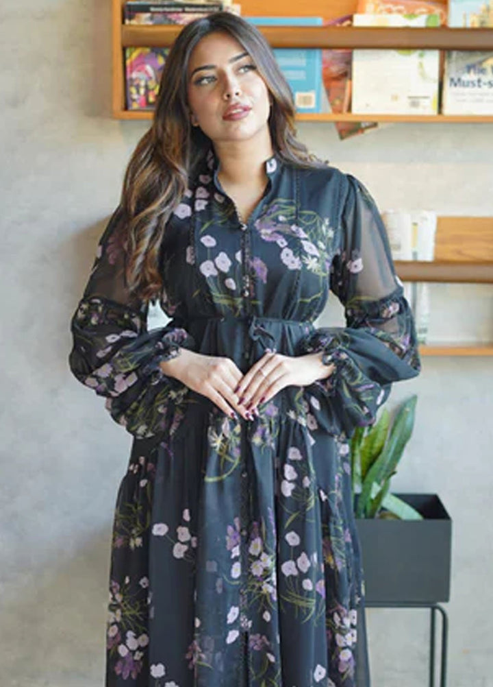 Apricocia Pret Printed Chiffon 1 Piece Moonlit Muse