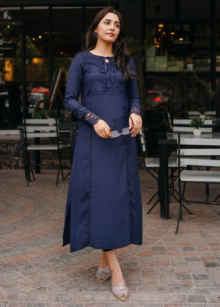 Apricocia Pret Printed Georgette 1 Piece  Night Sky