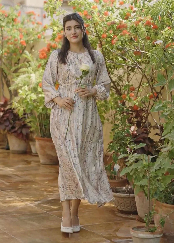 Apricocia Pret Printed Silk 1 Piece  Summer Petal