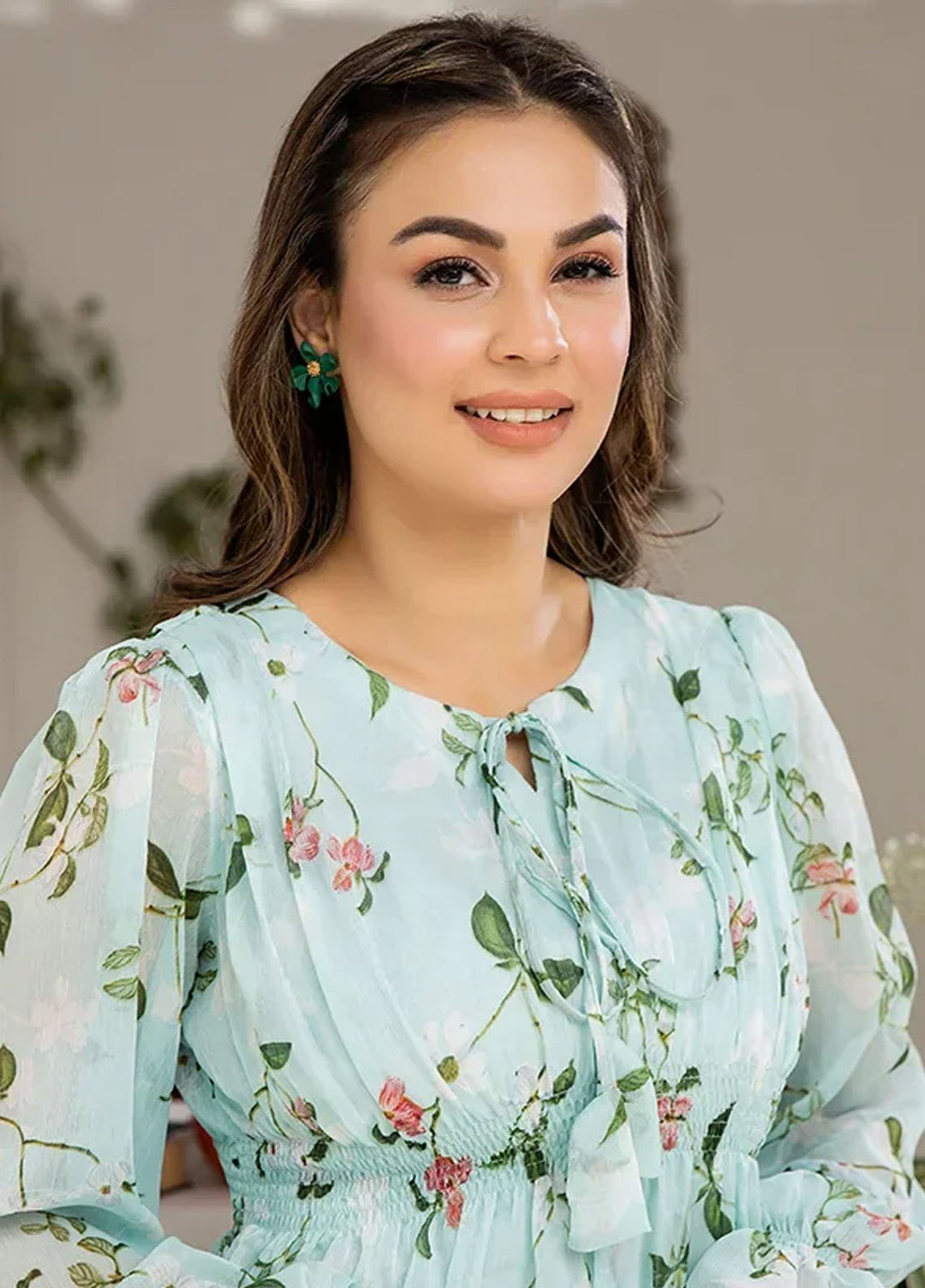 Apricocia Pret Printed Georgette 1 Piece  Sweet Pea