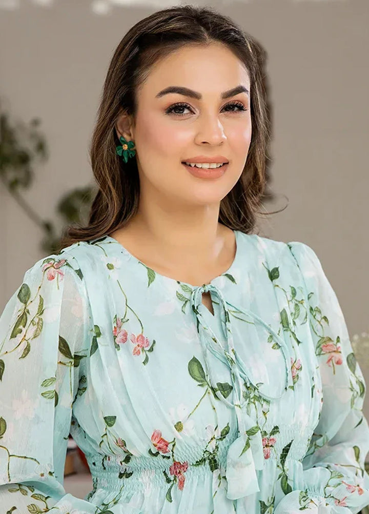 Apricocia Pret Printed Georgette 1 Piece  Sweet Pea