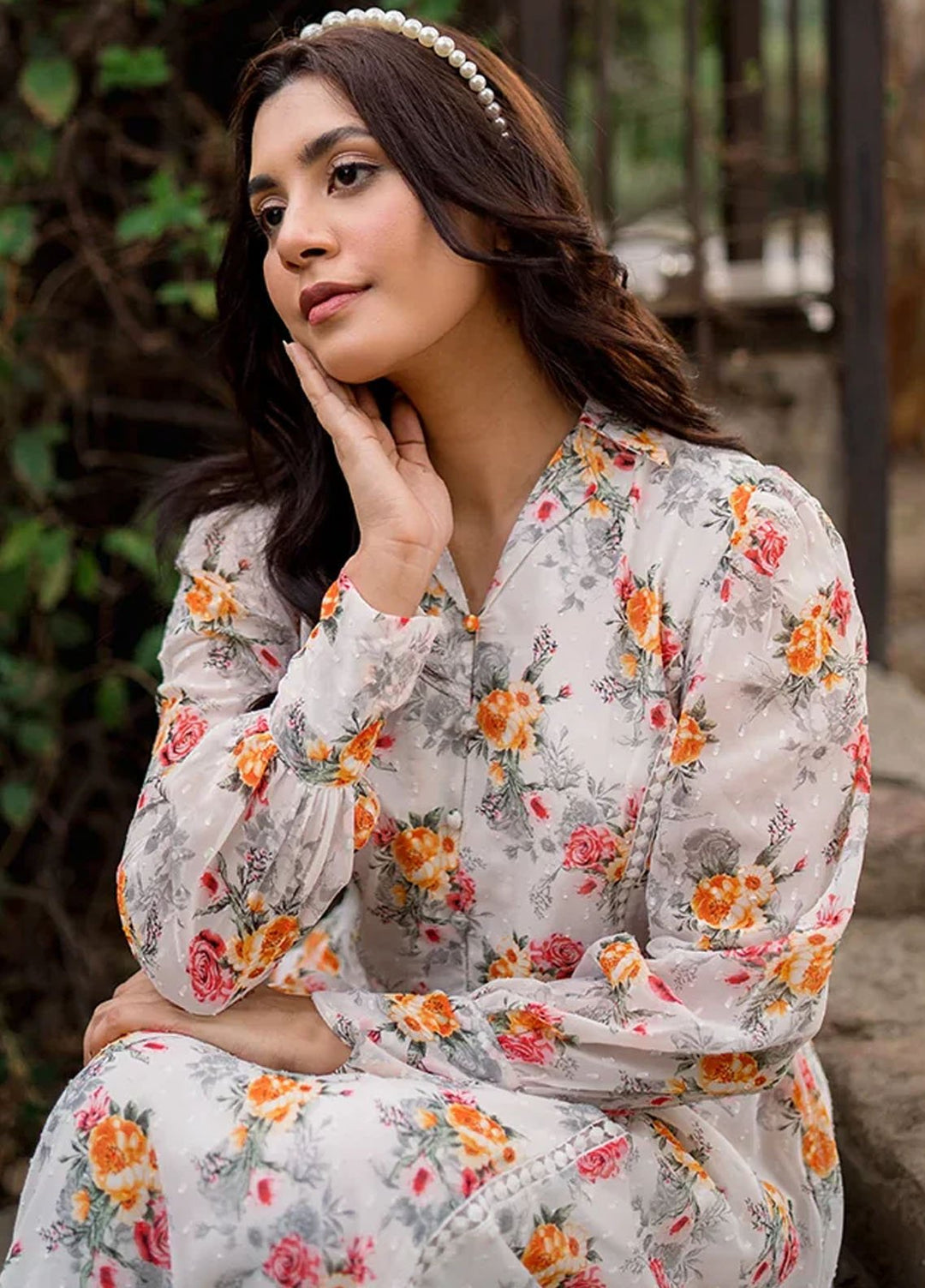 Apricocia Pret Printed Polyester 1 Piece  Water Lily