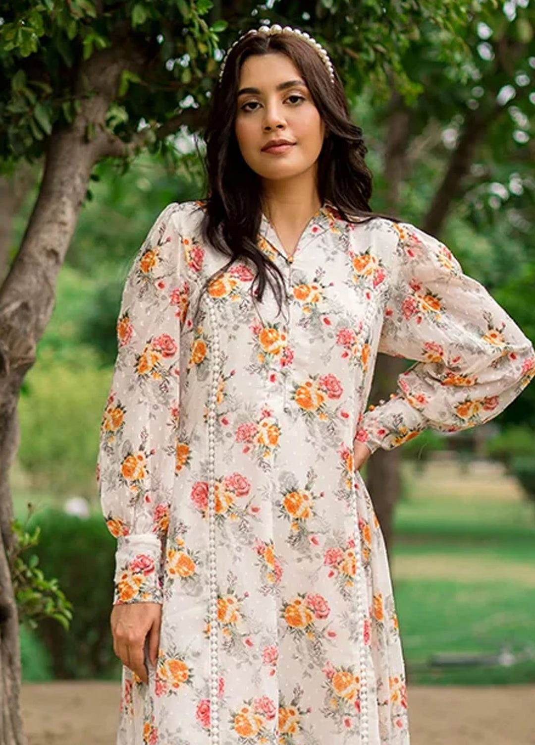 Apricocia Pret Printed Polyester 1 Piece  Water Lily