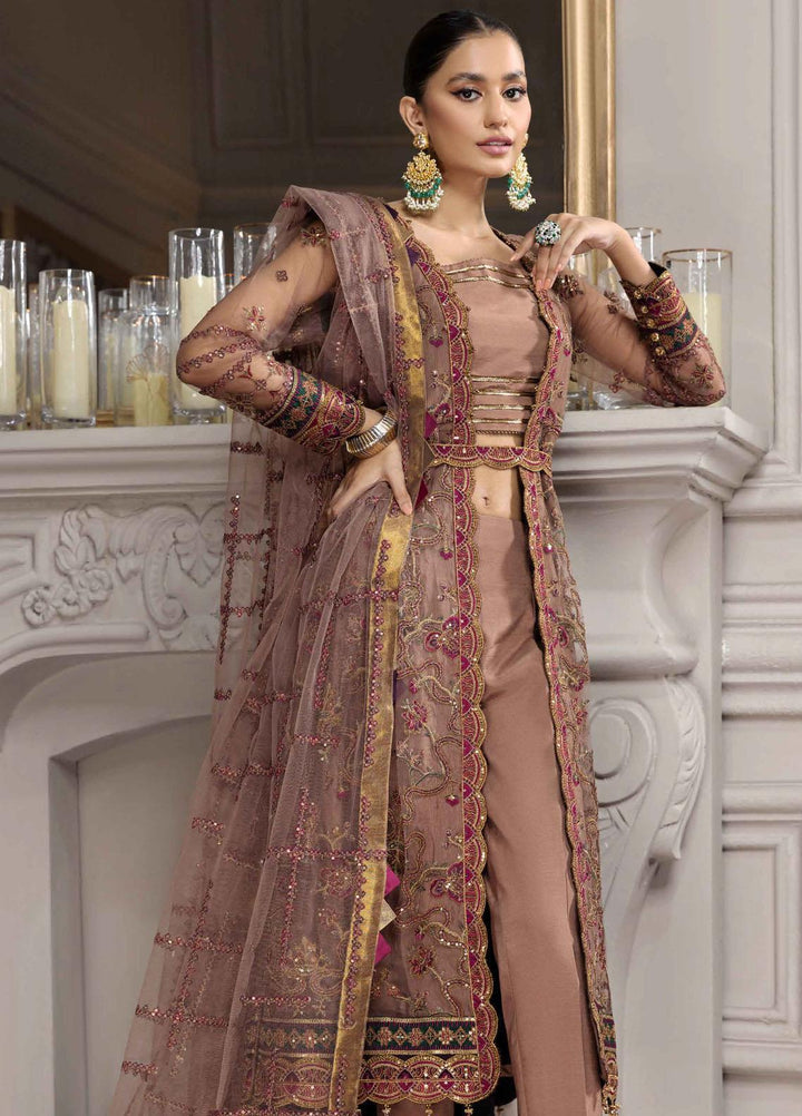 Aqs-e-Dast By Alizeh Fashion Embroidered Net Suits Unstitched 3 Piece AFB22-F11 02 Meharma - Festive Collection