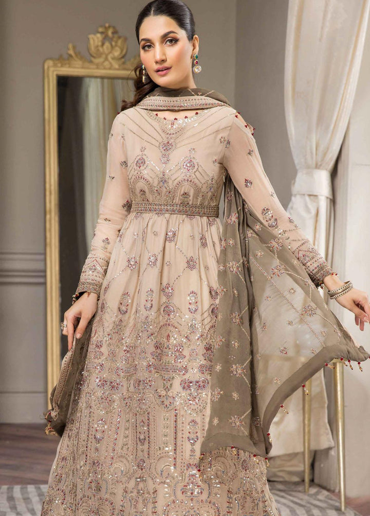 Aqs-e-Dast By Alizeh Fashion Embroidered Chiffon Suits Unstitched 3 Piece AFB22-F11 10 Aaina - Festive Collection