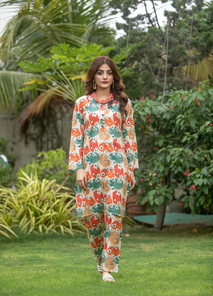 Aqs N Man Pret Printed Lawn 2 Piece Suit AM-002