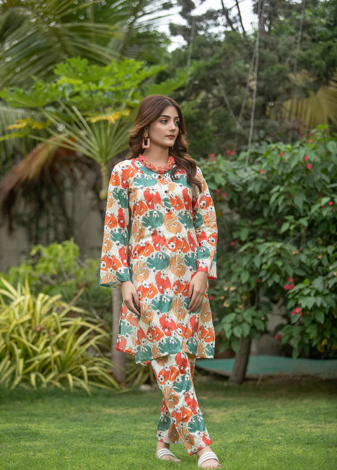 Aqs N Man Pret Printed Lawn 2 Piece Suit AM-002