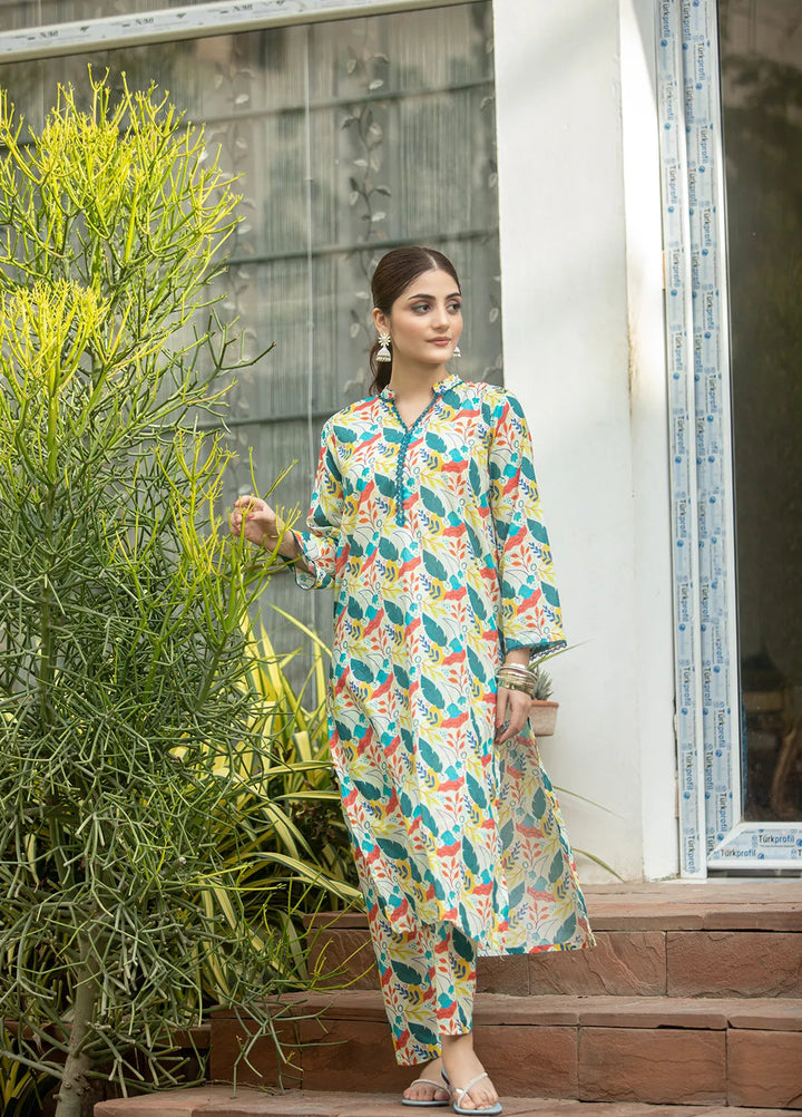 Aqs N Man Pret Printed Lawn 2 Piece Suit AM-006