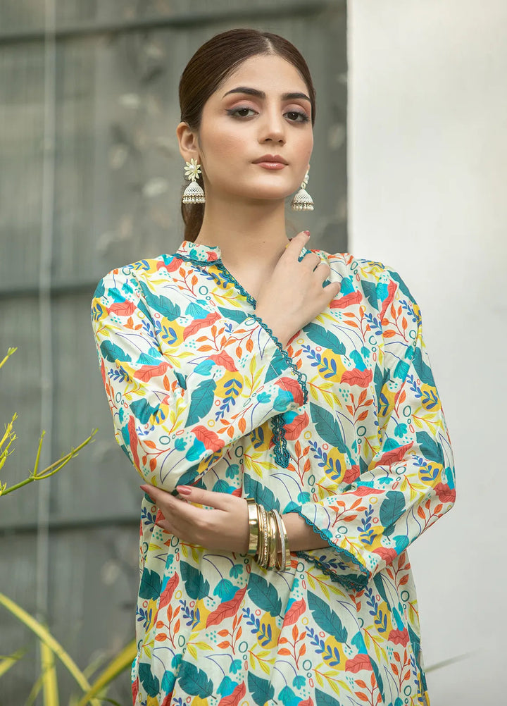 Aqs N Man Pret Printed Lawn 2 Piece Suit AM-006