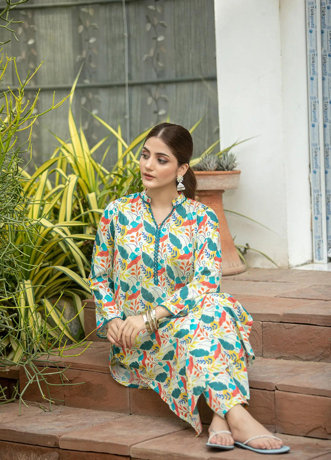 Aqs N Man Pret Printed Lawn 2 Piece Suit AM-006