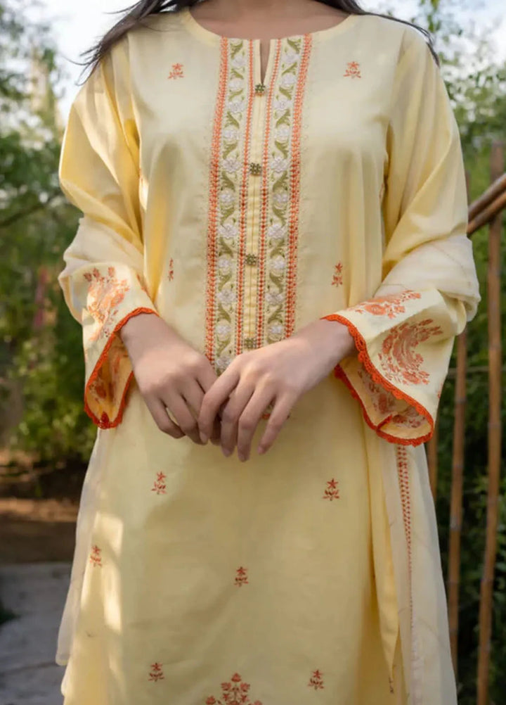 AR Apparel Pret Embroidered Cotton Cambric 3 Piece Suit ARG-0024-07