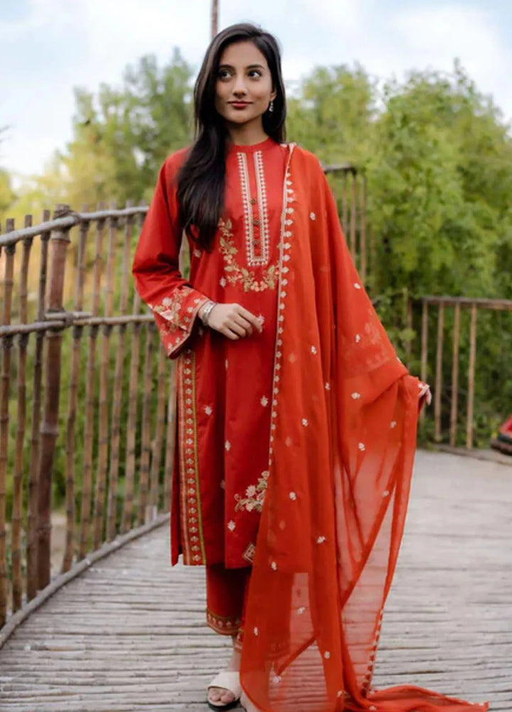 AR Apparel Pret Embroidered Cotton Cambric 3 Piece Suit ARG-0024-08